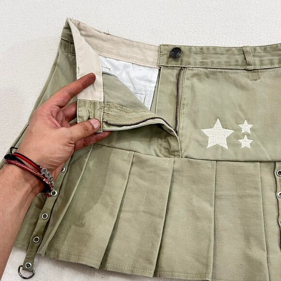 Handmade Green and Khaki Skirt set - Picture 8 of 8
